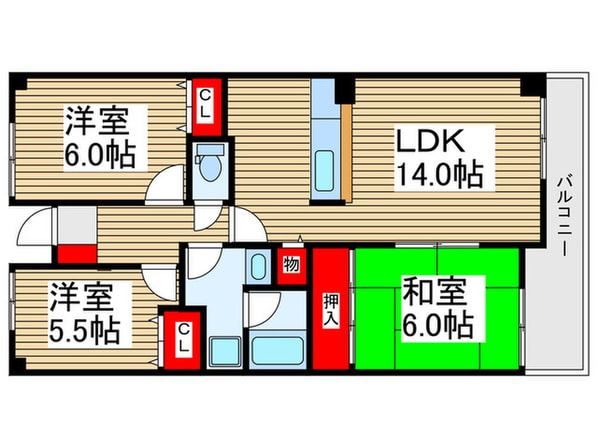 ホワイトハウスうれし野の物件間取画像